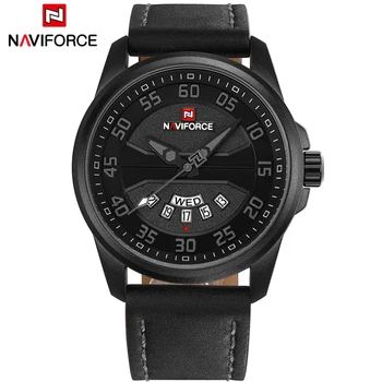 

NAVIFORCE Top Brand Luxury Men Military Sports Watches Men's Quartz Date Clock Man Casual Leather Wrist Watch Relogio Masculino