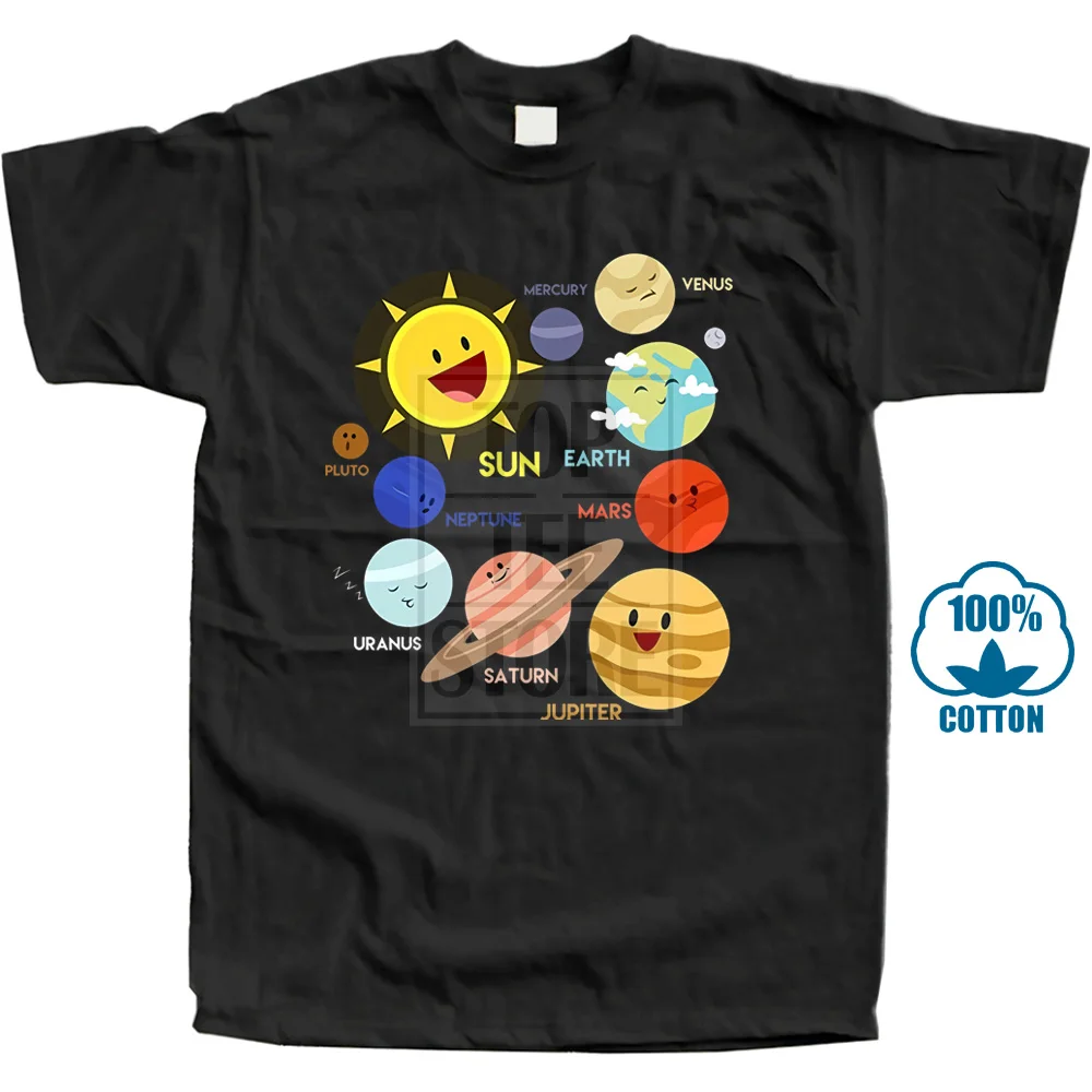 

Kids Kid's Solar System Planets Science Men T Shirt Educational Women T Shirt Men's Funny Harajuku Tshirt