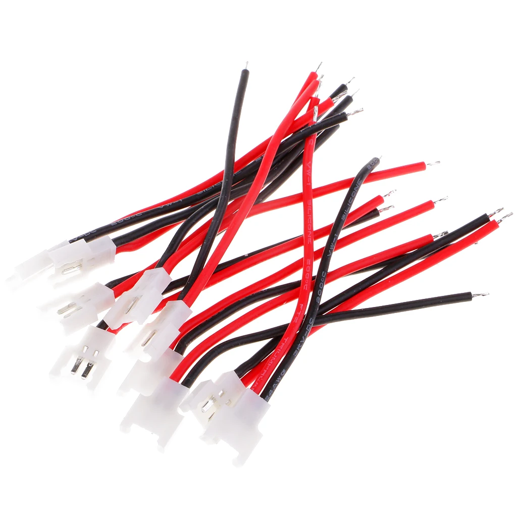 10x RC Upgrade Parts 2.0 Connector Male Plug Wire Cable Line Battery Charging Adapter