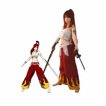 Erza Cosplay Fairy Tail Erza mujeres de Halloween Carnaval Traje de Cosplay Por Encargo