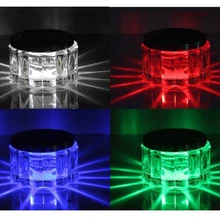 Водонепроницаемый IP65 СИД сливы индукции солнечный свет ночь несколько светлый цвет круглый светильник для улучшения дома, гостиница, и т. д