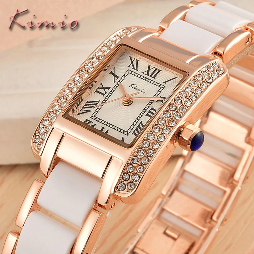 Prix pour KIMIO Dames Montres De Luxe de Marque Femmes D'affaires Décontractée Quartz Horloge Nouvelle Femme Robe De Mode Imitation Céramique Bracelet Montre Prix pour KIMIO Dames Montres De Luxe de Marque Femmes D'affaires Décontractée Quartz Horloge Nouvelle Femme Robe De Mode Imitation Céramique Bracelet Montre