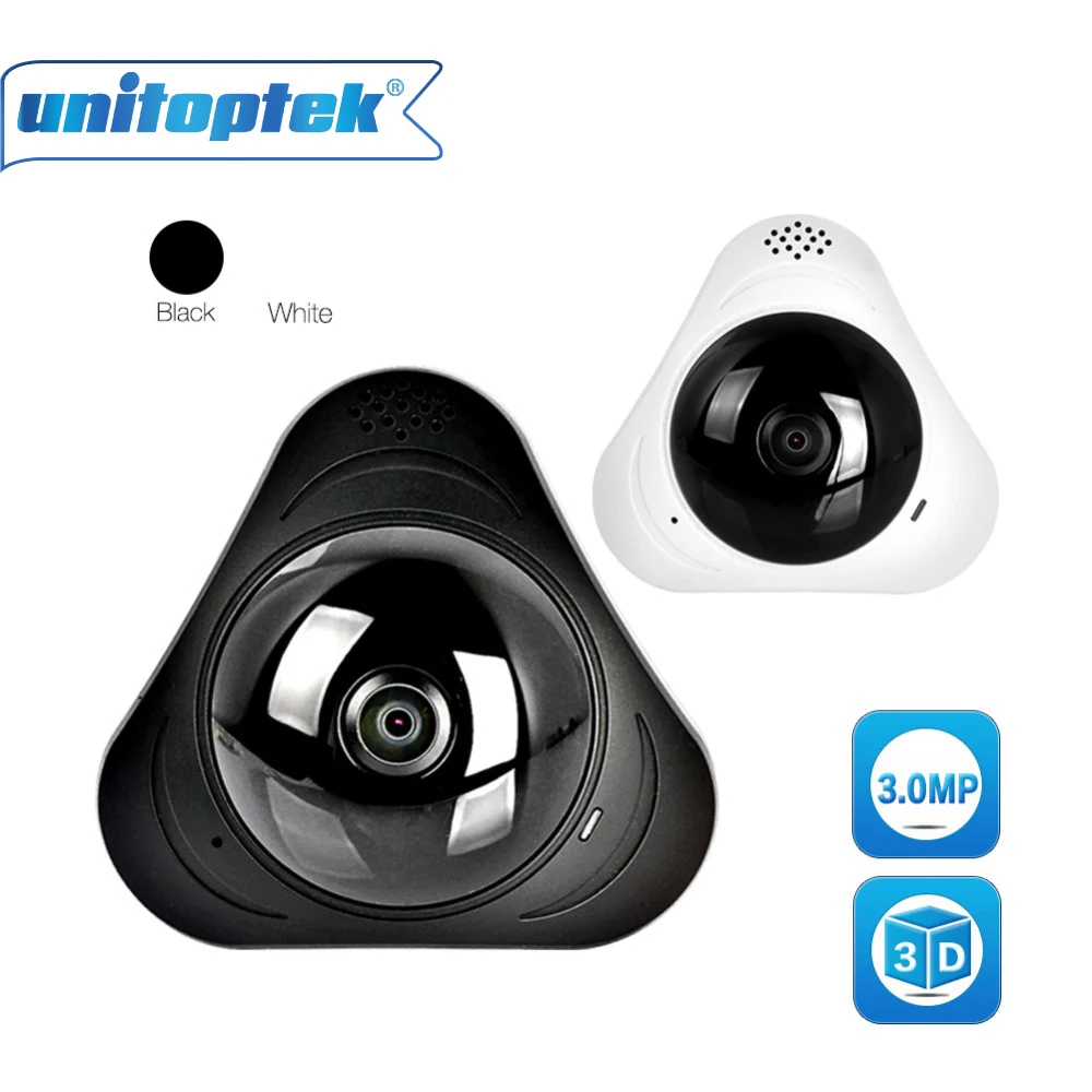 

360 Degrees HD 3MP 3D VR WIFI IP Camera Panorama Baby Monitor Mini IP Cam Two Way Audio Home Security CCTV WI-FI Camera Android