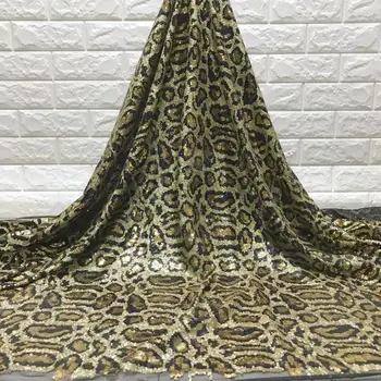 

African Wedding Lace Sequins Fabric 2019 Organza Lace With Sequins Markdown Sale 3 D Flowers African High Quality Lace