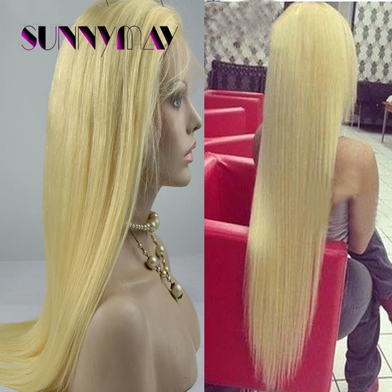 Buy Sunnymay Wigs Wholesale Cheap Mongolian Virgin Blonde 613 Full Lace Wig