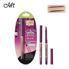 1 шт. Menow водонепроницаемая черная и коричневая подводка для глаз ручка для макияжа не-головокружение роторная долговечная легко носить 2 цвета гелевая подводка для глаз Косметика