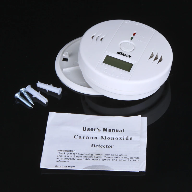 KKmoon Высокочувствительный цифровой ЖК-детектор угарного газа тестер Датчик пожарной сигнализации CO монитор CO детектор для домашней безопасности