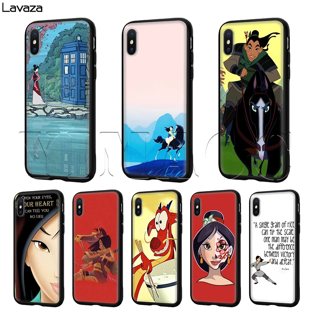 

Lavaza Cartoon Mulan Case for iPhone 11 Pro XS Max XR X 8 7 6 6S Plus 5 5s se