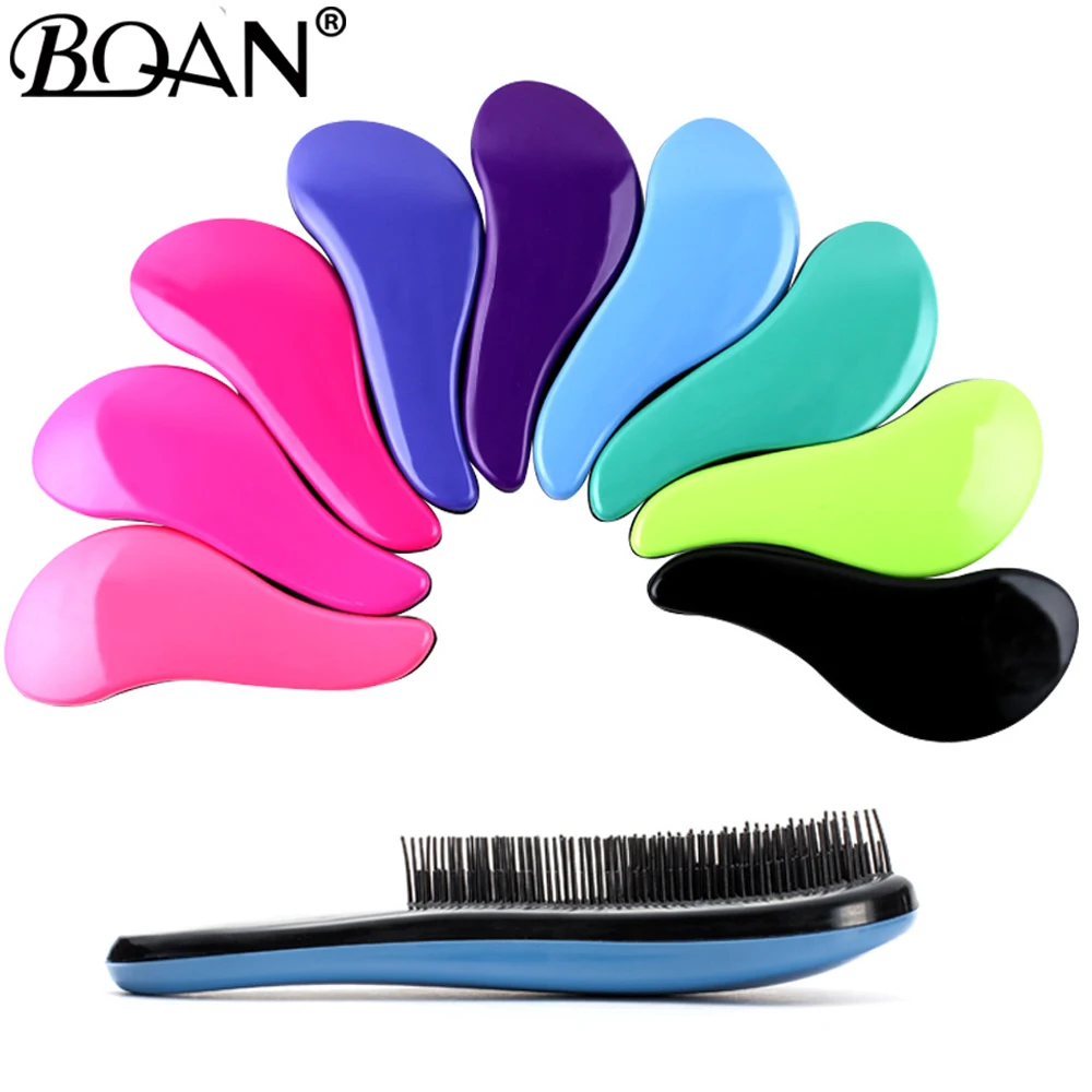 

Random Color Magic Handle Tangle Detangling Comb Shower Hair Brush detangler Salon Styling Tamer Exquite Cute Useful Tool