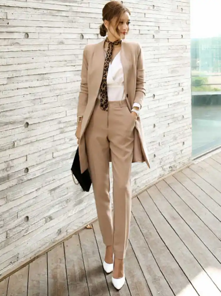 HIGH QUALITY Pant Suits Women Casual Office Business Suits Formal Work Wear Sets Uniform Styles