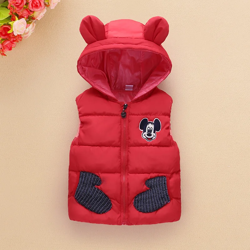 New Children's Down Cotton Vest Vest Children's Hooded Vest TST551in