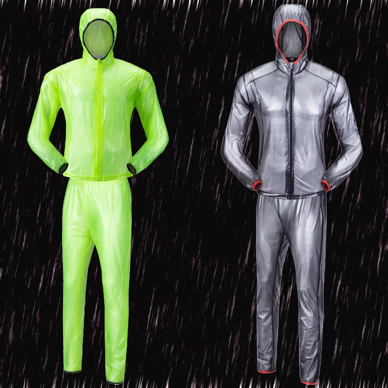 

Basecamp Cycling Raincoat Set Hooded Unsex Rainproof MTB Cycling Jersery Set Long Sleeve Seasonal Bicycle Clothing Capa de Chu