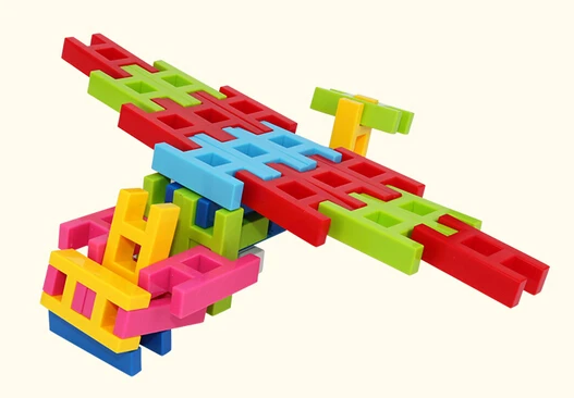 Harga Papan permainan anak permainan pendidikan untuk Anak anak mengembangkan mainan 3d jigsaw papan mainan h berbentuk blok bangunan tangga tangga mainan