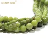 New Chinese Jades Chalcedony Natural Green Stone Beads For Jewelry Making DIY Bracelet Necklace 4/6/8/10/12 mm Strand 15'' ► Photo 3/6