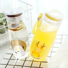 350 мл Высококачественная стеклянная бутылка для воды для путешествий чайная чашка с ремешком моя стеклянная бутылка для питья coupe bouteille en verre