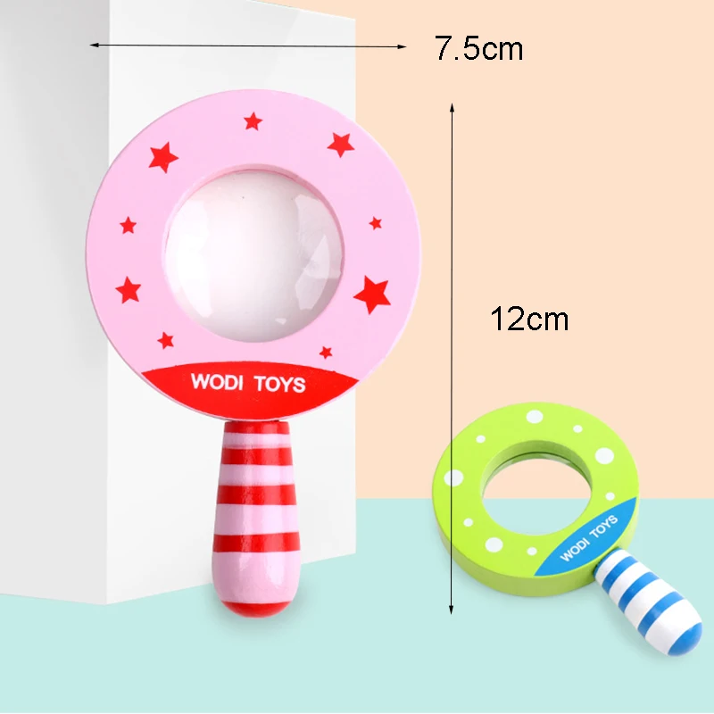 Baby Classic Toys Kaleidoscope Wood Cutely Magnifier Toy for Children Educational Learning Exploring Ability Developing Girl Boy Baby Classic Toys Kaleidoscope Wood Cutely Magnifier Toy for Children Educational Learning Exploring Ability Developing Girl Boy