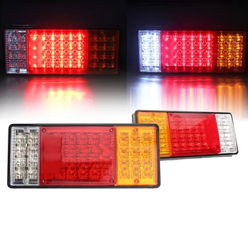 

44LEDs Trailer Tail Lights 12V Waterproof Car Tail Light Warning Lights Truck Indicator Lamp UTV Tail/Turn Signal/Reverse Lamp