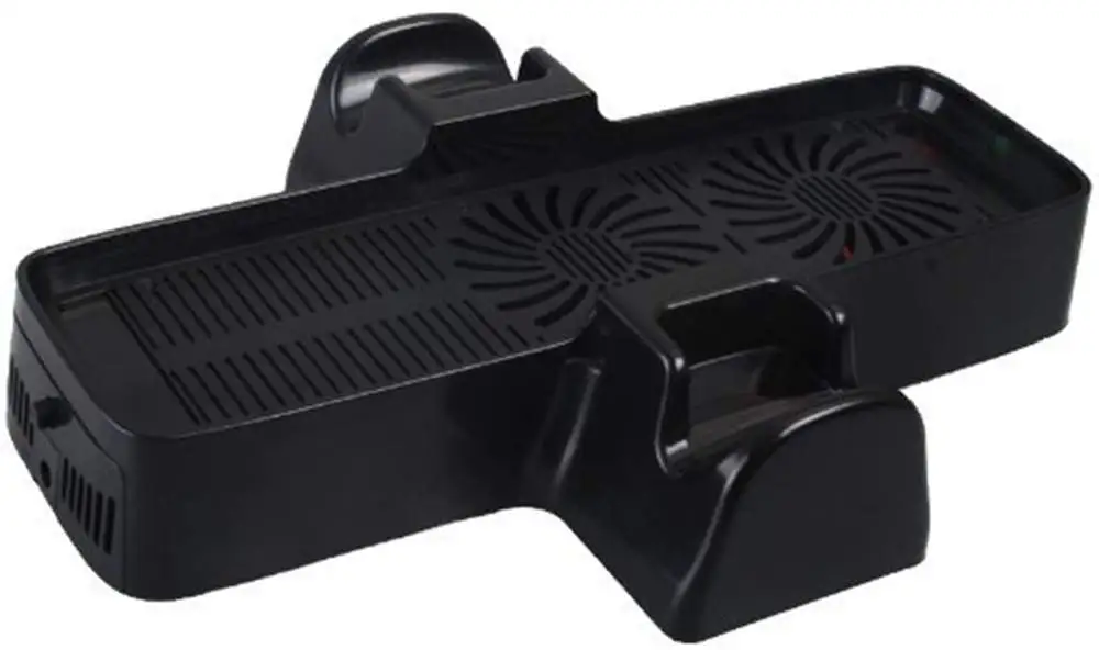 Console Ventola di Raffreddamento, 3-in-1 Stazione di Regolatore di Carica Stand di Raffreddamento con USB Cavo di Ricarica per Microsoft Xbox 360 Slim 360 S - immagine 5