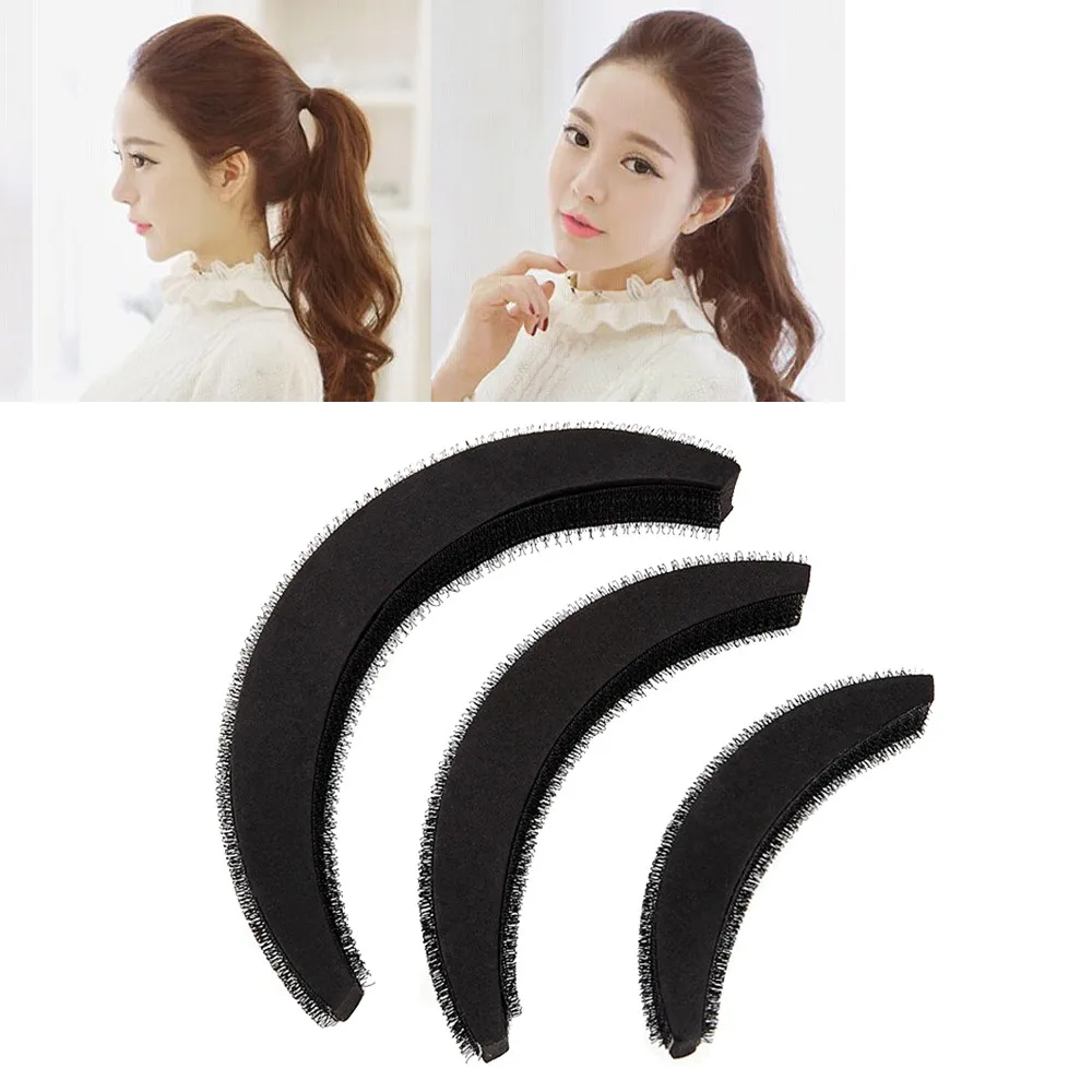 

3Pcs Hair Volume Increase Puff Sponge Pad Bump Up Insert Base DIY Updo Styling Hair Care Women's Fashion F11.6