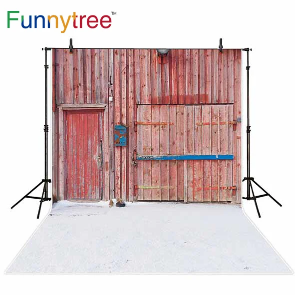 

Funnytree backgrounds for photo studio old wood door vintage warehouse photography backdrop photocall photobooth printed