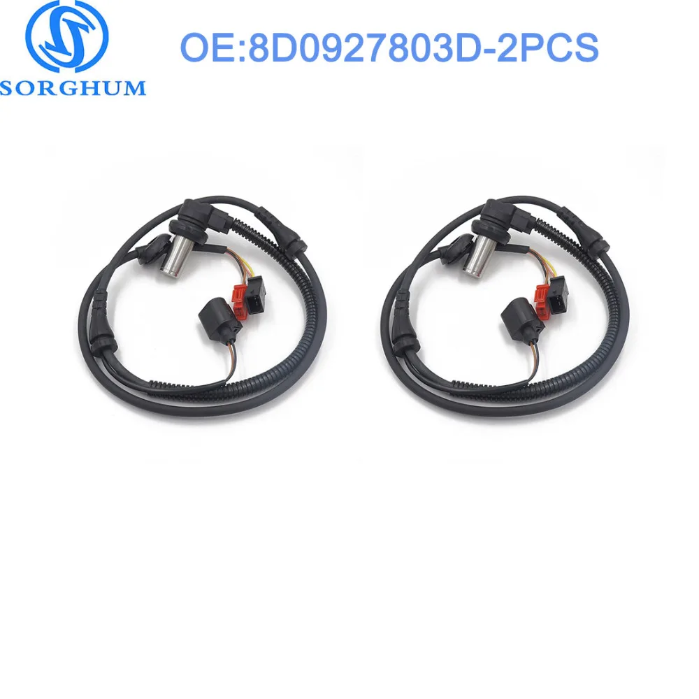 2 шт. 8D0927803D передний ABS Датчик скорости колеса для 2000-2004 VW Passat Audi A6 Quattr A4 SKODA 4B0927803C