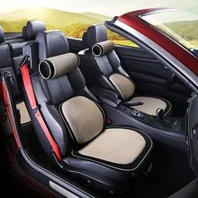 Зимняя Автомобильная задняя подушка подушки сиденья Универсальные авто подушка короткая плюшевая подушка поясная подушка спинка подголовник домашний офис