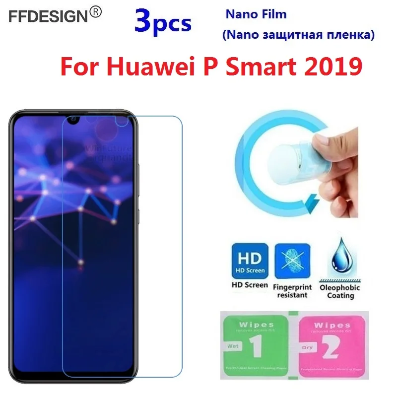 

3pcs Nano Protective Film For Huawei P Smart 2019 (Not Glass) Screen Protector For Huawei P Smart 2019 Screen Protection Foil