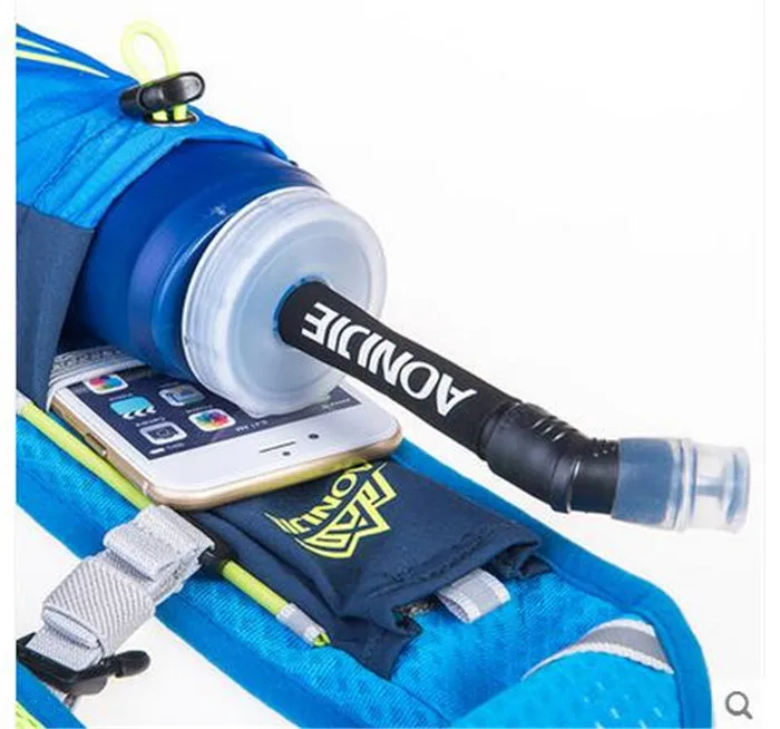 AONIJIE Running Marathon Hydration Backpack Breathable Lightweight Fit with 2 PC 250ML Bottles for Hiking Running Cycling