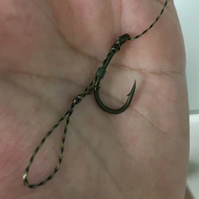 10 x Карп Рыбалка комбинированный крючок-широкий Gape крючок с зазубриной-тефлон(PTFE) покрытый в камуфляж зеленый/коричневый-мягкий крюк ссылка-приманка для карпа