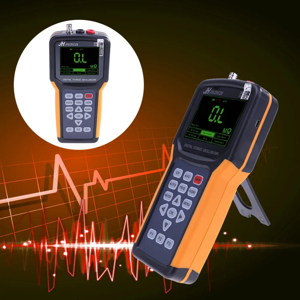 

Portable 20MHz 200MSa/s 4000 Counts Multimeter Oscilloscope Scope Meter Handheld Multi-functional Digital 1CH Oscilloscope