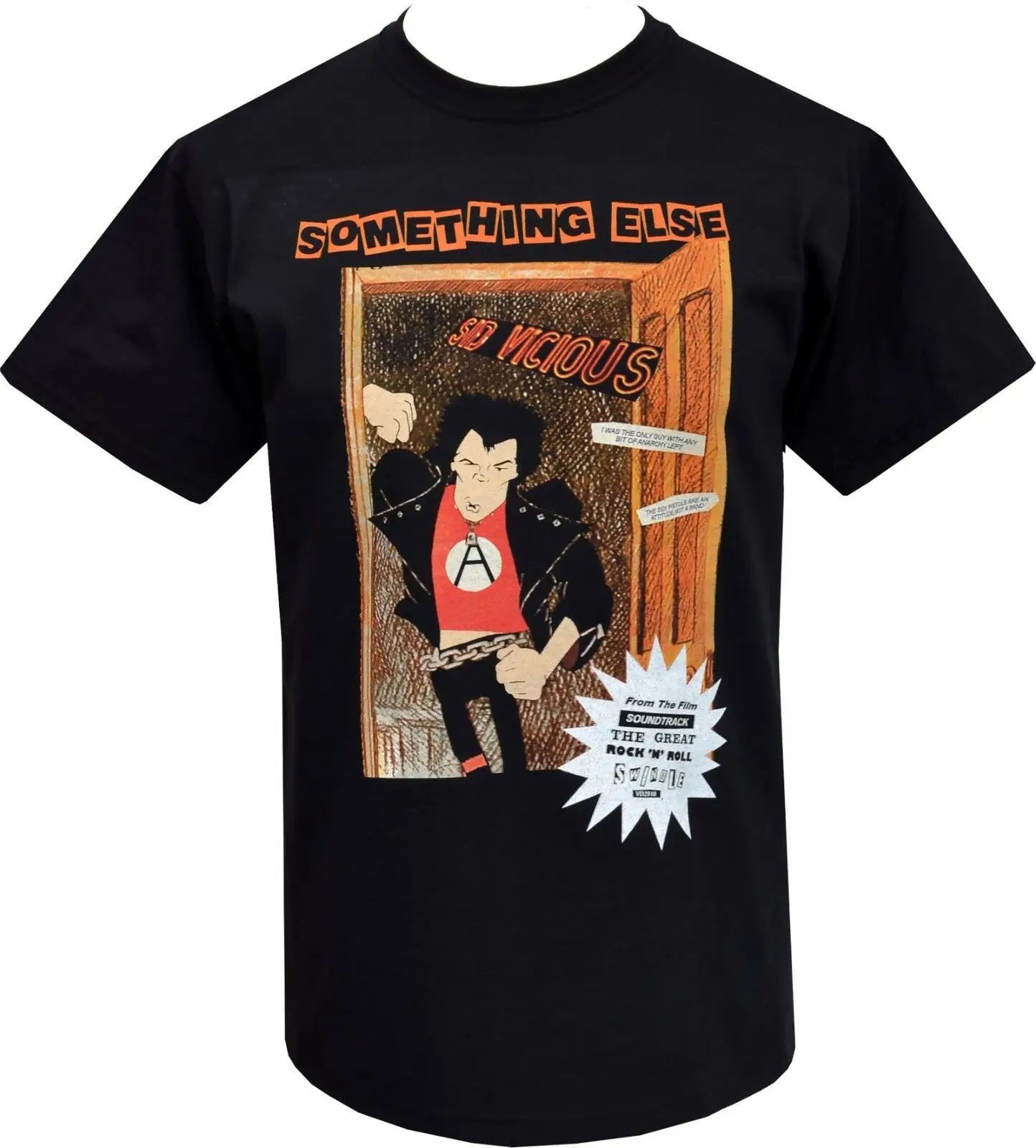 

MENS PUNK T-SHIRT SEDITIONARIES 1977 ROCKER SID VICIOUS SOMETHING ELSE ANARCHY custom printed tshirt, hip hop funny tee