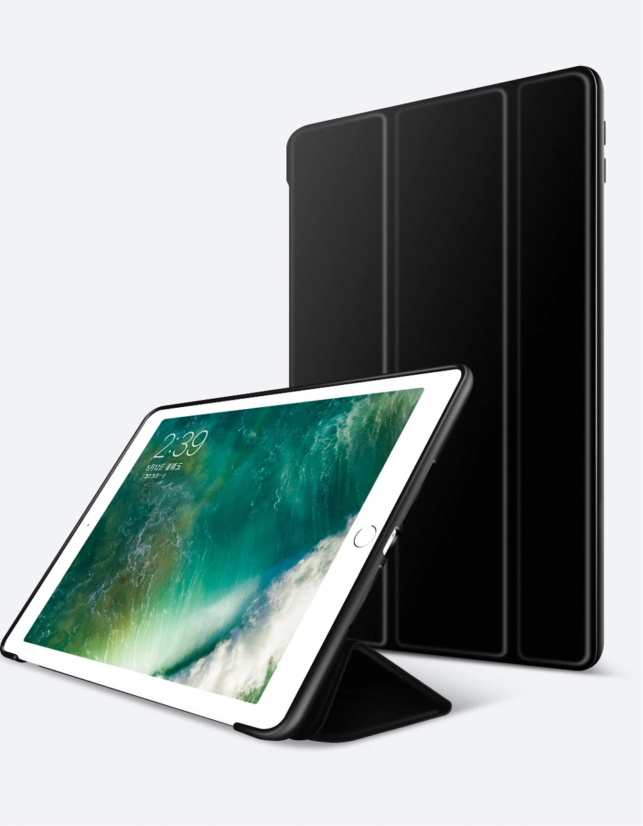 Ультратонкий умный чехол для iPad Air 2 Air 1 9," с магнитной подставкой, Мягкая силиконовая задняя крышка из ТПУ для iPad 5 6, чехол для iPad Air