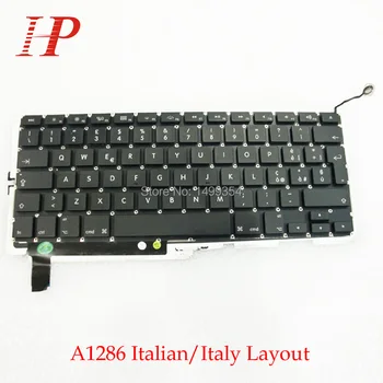 

5PCS Genuine A1286 Italy Italian Keyboard With Backlight For Apple Macbook Pro 15'' A1286 Keyboard Italy Standard 2009-2012