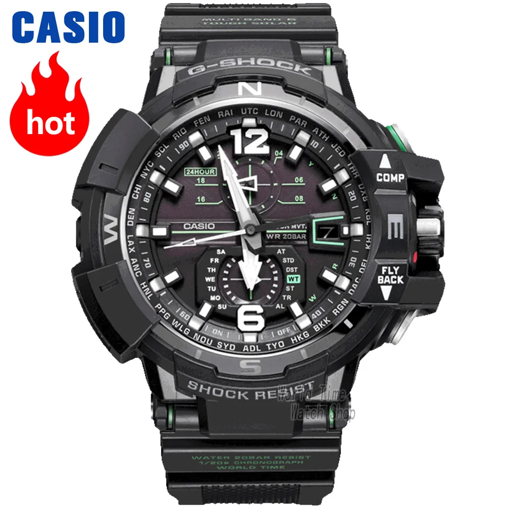 Часы Casio G SHOCK Мужские кварцевые спортивные часы Солнечная 6 Радио таблица