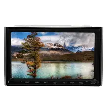 Новый Дизайн GPS стерео 7 ”dvd-плеер автомобиля двойной DIN в тире автомобиля fm Радио видео плеер с bluetooth IPOD Бесплатная GPS Географические карты
