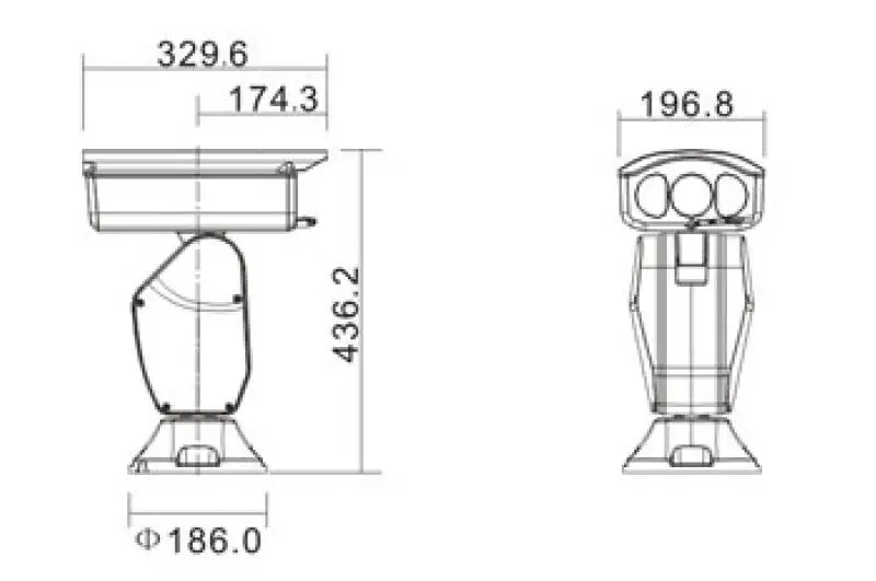4k лазер безопасности IR 550M 30x Zoom heavy duty 8mp ptz камера Пересечение линии обнаружения