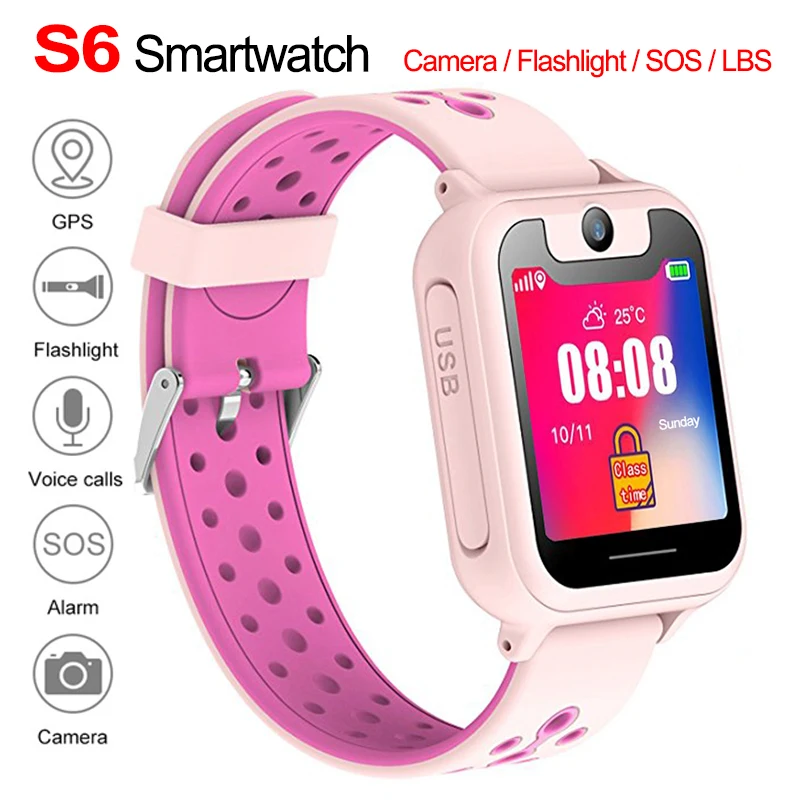 

S6 Smart Kids Watch LBS Tracker Baby Watch Children SOS Call Location Finder Locator Anti Lost Monitor smartwatch