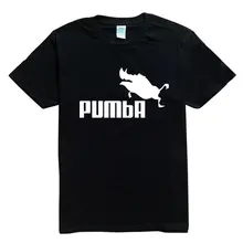 2016 New funny tee cute t shirts homme Pumba men women 100% cotton cool tshirt lovely kawaii summer jersey costume t-shirt