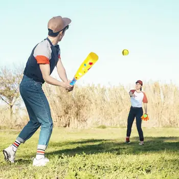 

Children Soft Baseball Toys Kids Outdoor Sports Play Bat Gloves Ball Set Boy Girl Throw Catch Balls Game Baby Early Training Toy