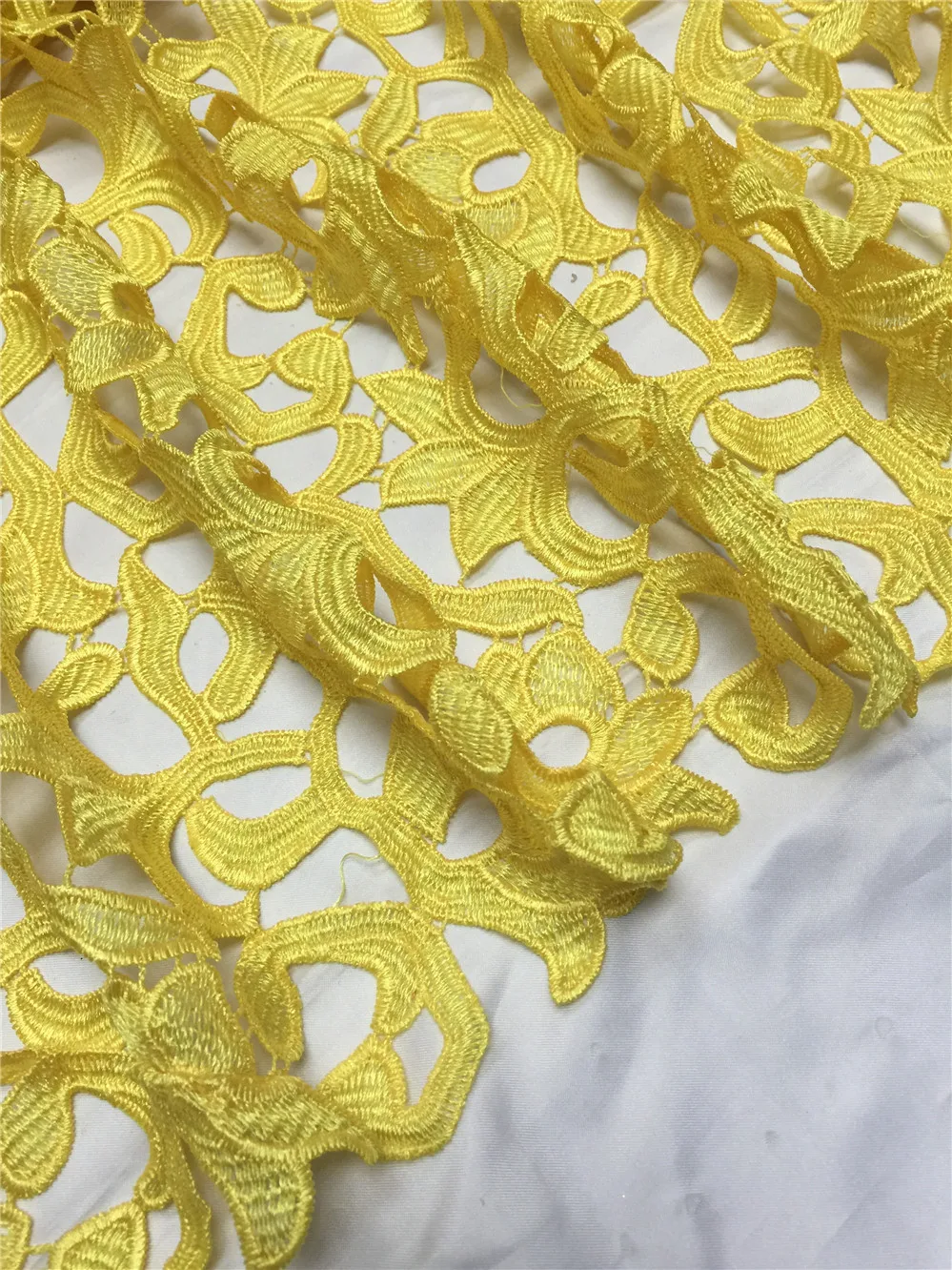 2017 yellow african lace fabric African Cord Lace Fabrics for Nigerian