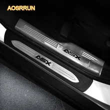 AOSRRUN Spedizione gratuita accessori Auto In Acciaio Inox piatto dello scuff del davanzale Per Mitsubishi ASX 2018