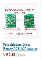 100 шт./SOT23 MSOP10 SOT-23 переходная пластина SMD к DIP10 Pinboard UNAX 0,5 мм/0,95 мм до 2,54 мм PCB