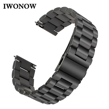 

Quick Release Stainless Steel Watchband 22mm for Samsung Gear S3 Classic Frontier / Gear 2 Neo Live Wrist Strap Wristband Black