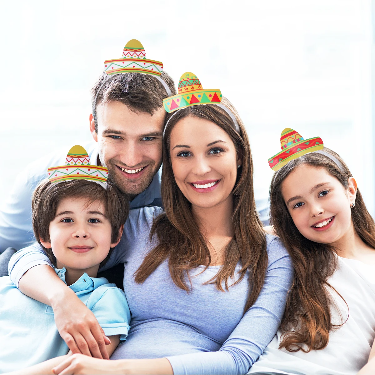 6 шт Cinco De Mayo Fiesta Party красочные Sombrero аксессуары головные повязки| |