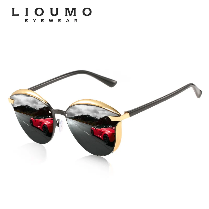 Luxury Brand Sunglasses Women Polarized Classic Design Round Female Sun Glasses Trendy Shades Mirror Lens Pink gafas sol mujer 