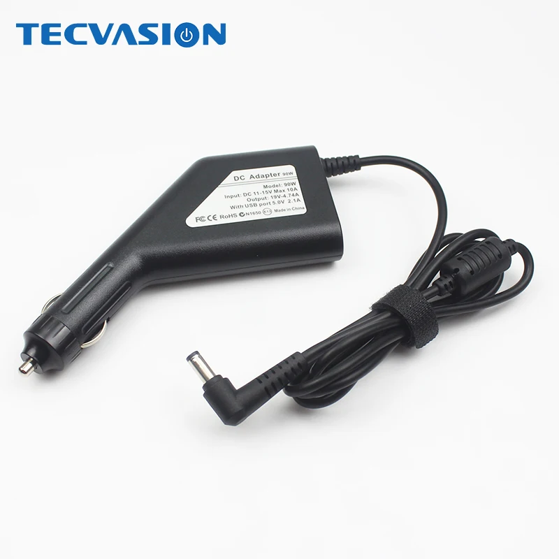 

Universal 19V 4.74A 90W 5.5*2.5mm Car DC Charger for ASUS Lenovo Toshiba Fujitsu Laptop Notebook 5V2A USB Port Phone Charging