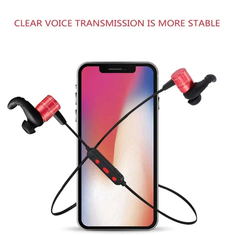 Беспроводные магнитные Bluetooth 4 2 наушники с шейным ремешком Спортивная HiFi