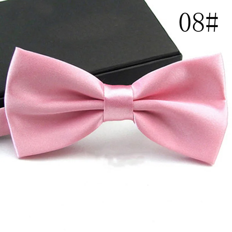 35 цветов, однотонные модные галстуки-бабочки для жениха, мужчин, детей, торжественные цветные галстуки-бабочки для мужчин, свадебные галстуки-бабочки - Цвет: Men Light Pink