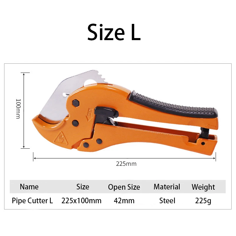 Для резки ПВХ труб 42 мм алюминиевый сплав тело трещотка ножницы труборез ПВХ/ПУ/ПП/ПЭ шланг резка ручные инструменты труборез