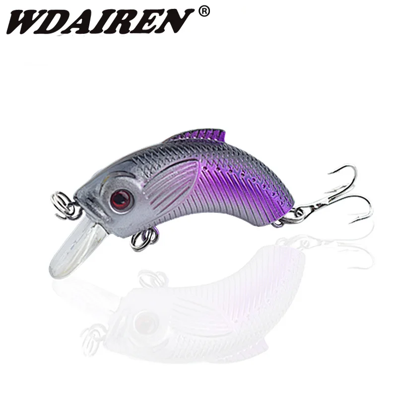 

1Pcs Fishing Wobbler Hard Crankbait Fishing Lure 70mm 6.5g Floating Lure 3D Fish Eyes Artificial Bait with Good Hooks WD-278